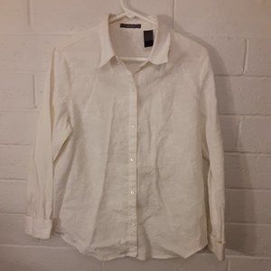 Liz Claiborne 100% Linen Blouse Large